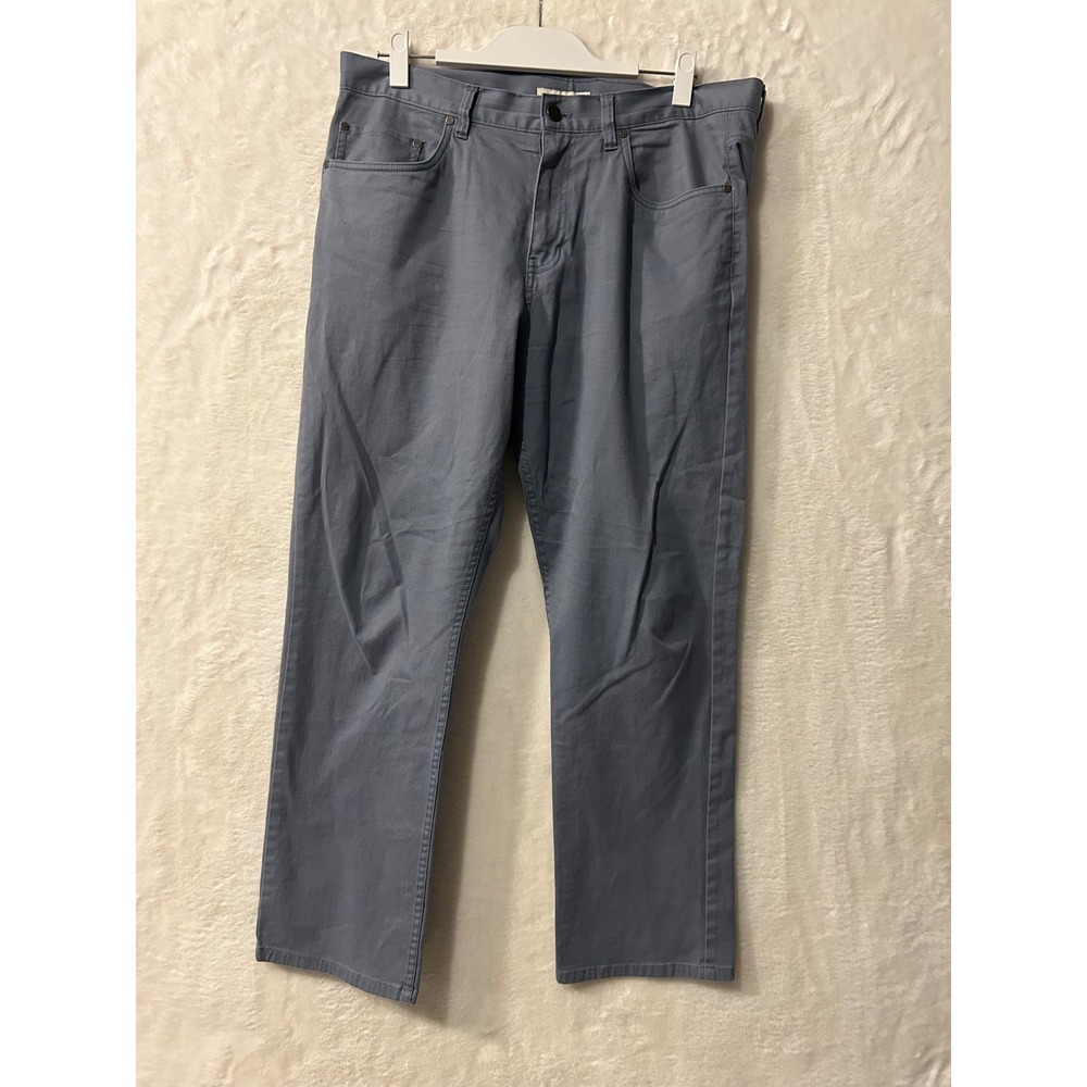 Hawker Rye Mens Essential 5-Pocket‎ Chino Pants Flint Stone Blue 35x30